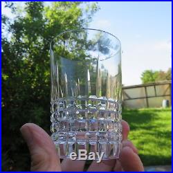 6 verres gobelet à whisky en cristal de baccarat modèle nancy 1