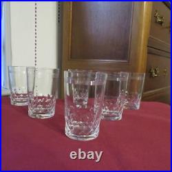6 verres gobelet en cristal de baccarat modèle Chauny H 9,8 cm signé