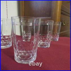 6 verres gobelet en cristal de baccarat modèle Chauny H 9,8 cm signé