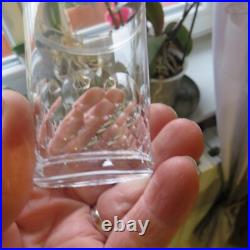 6 verres gobelet en cristal de baccarat modèle Chauny H 9,8 cm signé