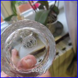 6 verres gobelet en cristal de baccarat modèle Chauny H 9,8 cm signé