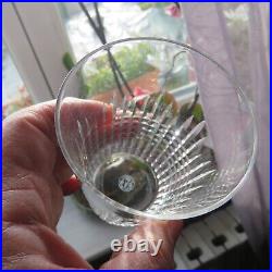 6 verres gobelet en cristal de baccarat modèle Nancy H 9 cm signé