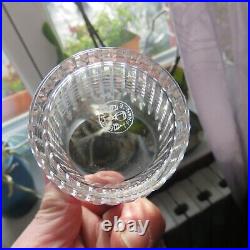 6 verres gobelet en cristal de baccarat modèle Nancy H 9 cm signé