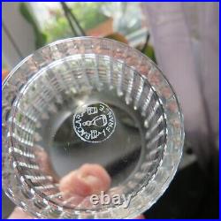6 verres gobelet en cristal de baccarat modèle Nancy H 9 cm signé
