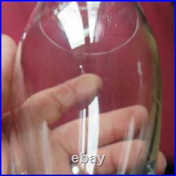 6 verres gobelet en cristal de baccarat modèle château baccarat signé H 9,2 cm