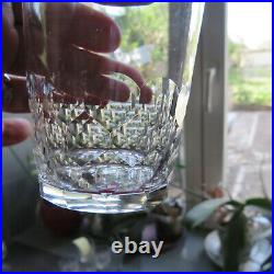 6 verres gobelet en cristal de baccarat modèle écaille chauny H 8,8 cm