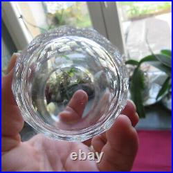 6 verres gobelet en cristal de baccarat modèle écaille chauny H 9,8 cm