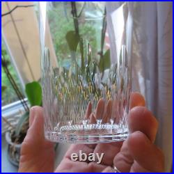 6 verres gobelet en cristal de baccarat modèle écaille richelieu H 7,8 signé
