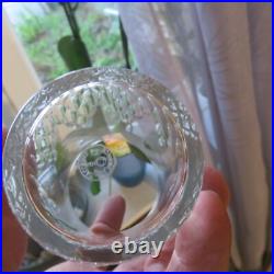 6 verres gobelet en cristal de baccarat modèle écaille richelieu H 7,8 signé