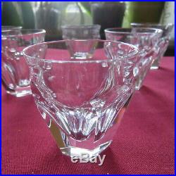6 verres gobelet en cristal de baccarat modèle harcourt signé H 5,7 cm lot 1