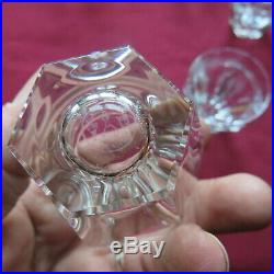 6 verres gobelet en cristal de baccarat modèle harcourt signé H 5,7 cm lot 1