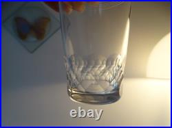 6 verres gobelets cristal Baccarat ECAILLE CHAUNY anciens 9 cm
