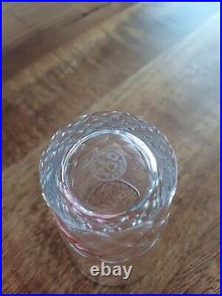6 verres gobelets en cristal baccarat modèle richelieu hauteur 8,8 cm
