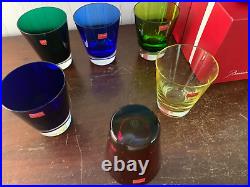 6 verres modèle Mosaïque en cristal de Baccarat (prix à la pièce)