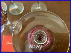 6 verres modèle Piccadilly couleur en cristal de Baccarat (prix à la pièce)