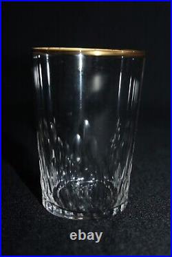 6 verres timbales gobelets cristal de Baccarat modèle Richelieu liseré doré N°2