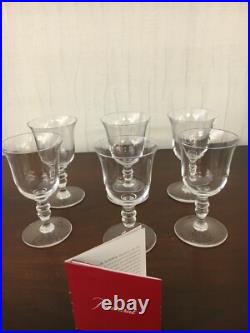 77 verres à vin rouge service Vence en cristal de Baccarat (prix à la pièce)