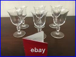 77 verres à vin rouge service Vence en cristal de Baccarat (prix à la pièce)