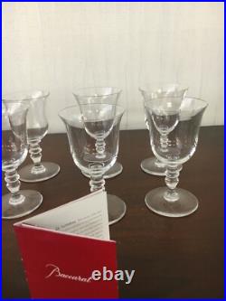 77 verres à vin rouge service Vence en cristal de Baccarat (prix à la pièce)