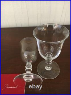 77 verres à vin rouge service Vence en cristal de Baccarat (prix à la pièce)
