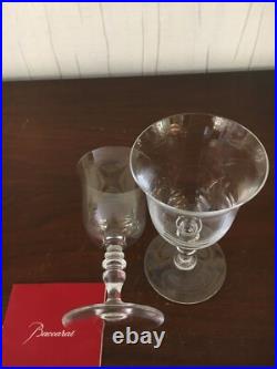 77 verres à vin rouge service Vence en cristal de Baccarat (prix à la pièce)