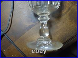 7 GRANDS VERRES A VIN EN CRISTAL DE BACCARAT. MODELE CLERMONT 19em H15cm