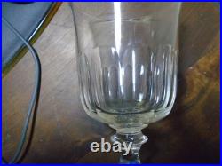 7 GRANDS VERRES A VIN EN CRISTAL DE BACCARAT. MODELE CLERMONT 19em H15cm