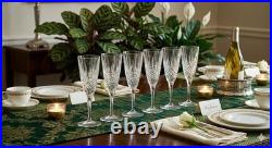 7 VERRES FLUTES à champagne en cristal de Baccarat estampillés