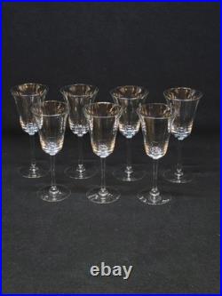 7 Verres A Porto Ou Vin Blanc En Cristal Baccarat / Saint Louis 7 Verres A Porto Ou Vin Blanc En Cristal Baccarat / Saint Louis