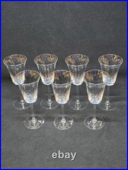 7 Verres A Porto Ou Vin Blanc En Cristal Baccarat / Saint Louis 7 Verres A Porto Ou Vin Blanc En Cristal Baccarat / Saint Louis