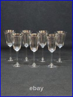 7 Verres A Porto Ou Vin Blanc En Cristal Baccarat / Saint Louis 7 Verres A Porto Ou Vin Blanc En Cristal Baccarat / Saint Louis
