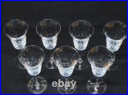 7 Verres A Porto Ou Vin Blanc En Cristal Baccarat / Saint Louis 7 Verres A Porto Ou Vin Blanc En Cristal Baccarat / Saint Louis