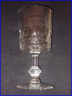 7 Verres En Cristal Baccarat Ancien Non Signé