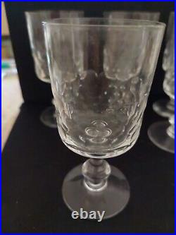 7 Verres En Cristal Baccarat Ancien Non Signé