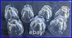 7 Verres Gobelets Cristal Baccarat Harcourt Hauteur 7cm