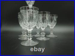 7 Verres a vin Blanc en cristal de Baccarat modèle Chauny jambe gondole 7 Verres a vin Blanc en cristal de Baccarat modèle Chauny jambe gondole