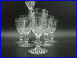7 Verres a vin Blanc en cristal de Baccarat modèle Chauny jambe gondole 7 Verres a vin Blanc en cristal de Baccarat modèle Chauny jambe gondole