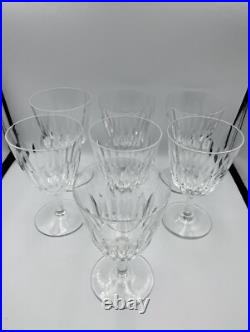 7 Verres en Cristal BACCARAT Modèle Cassino H13,2 cm TBE