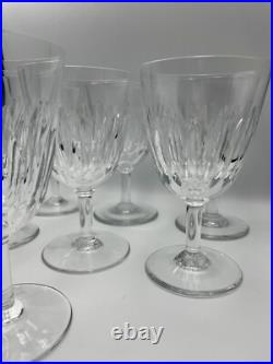 7 Verres en Cristal BACCARAT Modèle Cassino H13,2 cm TBE