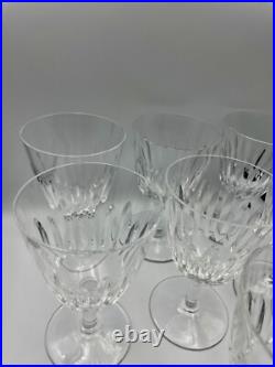 7 Verres en Cristal BACCARAT Modèle Cassino H13,2 cm TBE