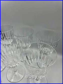 7 Verres en Cristal BACCARAT Modèle Cassino H13,2 cm TBE