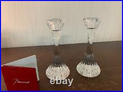 7 bougeoirs Massena en cristal de Baccarat (prix à la pièce)