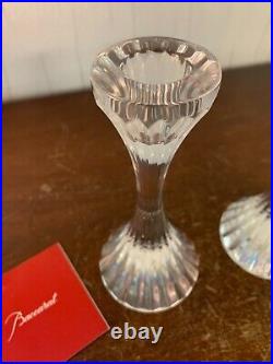 7 bougeoirs Massena en cristal de Baccarat (prix à la pièce)
