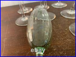 7 flûtes champagne modèle aquarelle vert clair cristal Baccarat (prix la pièce) 7 flûtes champagne modèle aquarelle vert clair cristal Baccarat (prix la pièce)