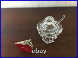 7 moutardiers et sa cuillère en cristal de Baccarat (prix à la pièce)