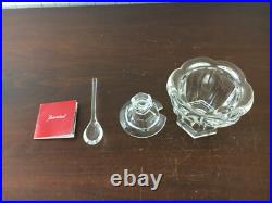 7 moutardiers et sa cuillère en cristal de Baccarat (prix à la pièce)