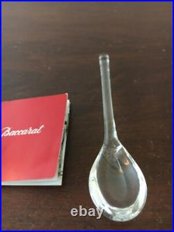 7 moutardiers et sa cuillère en cristal de Baccarat (prix à la pièce)