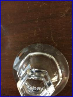 7 moutardiers et sa cuillère en cristal de Baccarat (prix à la pièce)