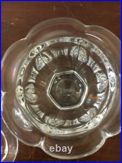 7 moutardiers et sa cuillère en cristal de Baccarat (prix à la pièce)