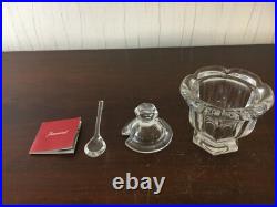 7 moutardiers et sa cuillère en cristal de Baccarat (prix à la pièce)
